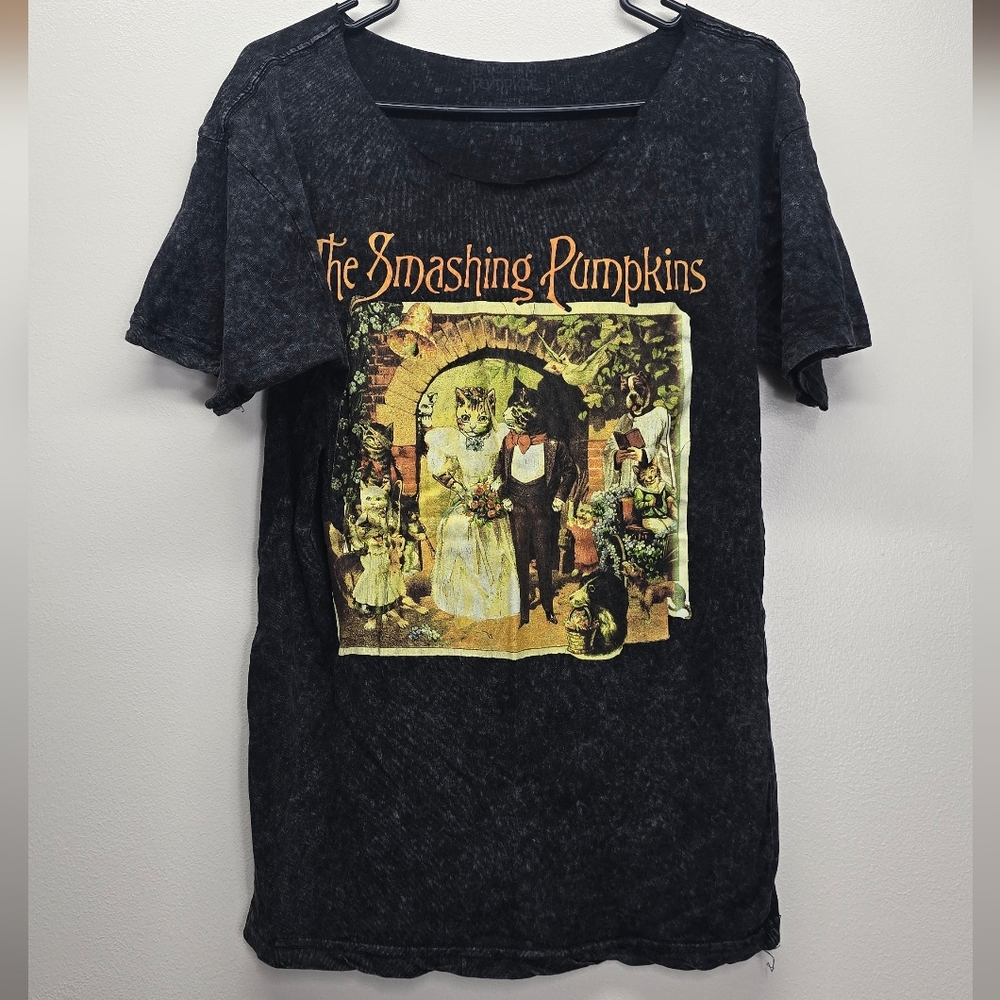 The Smashing Pumpkins Band T-shirt M Burnout Distressed